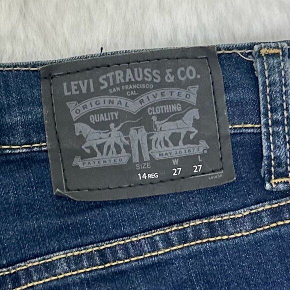 Levi’s Boys 511 Performance Slim Jeans in a classic medium-blue wash - Picture 8 of 10